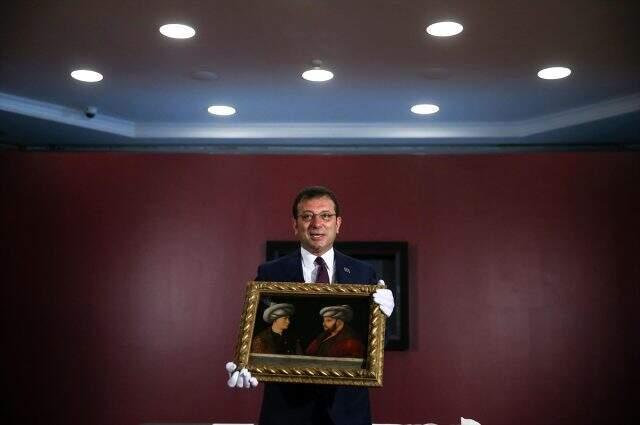 İBB tarafından satın alınan Fatih Sultan Mehmet'in portresi, İstanbul'un Kurtuluş Günü'nde sergilenecek İBB tarafından satın alınan Fatih Sultan Mehmet'in portresi, İstanbul'un Kurtuluş Günü'nde sergilenecek