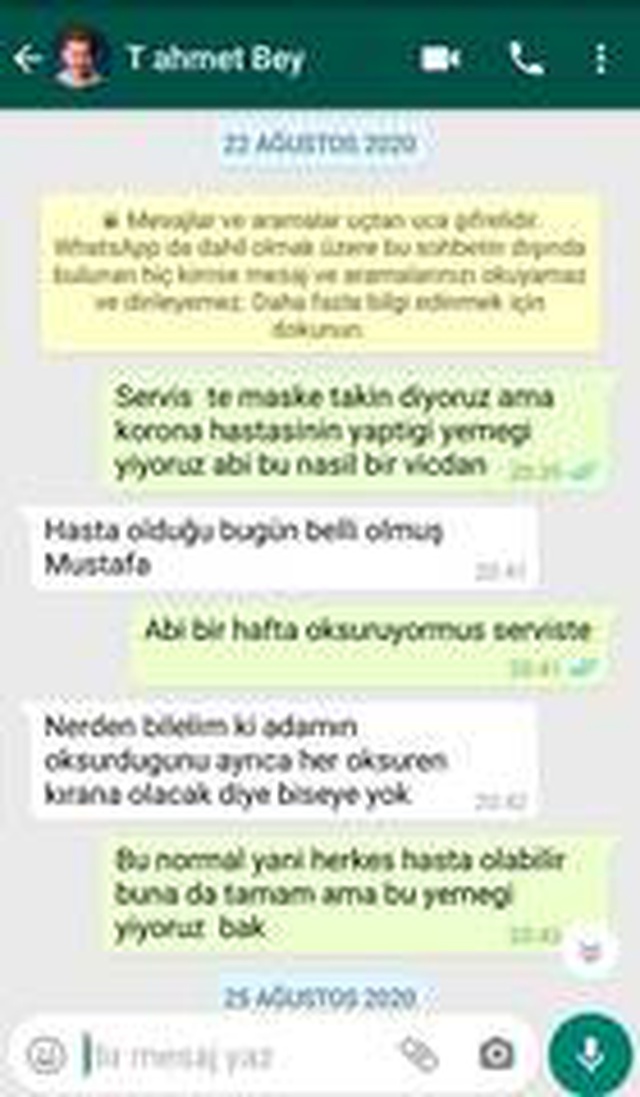 Koronavirüse yakalanan aşçının yaptığı yemeği 300 işçinin yediği iddia edildi Koronavirüse yakalanan aşçının yaptığı yemeği 300 işçinin yediği iddia edildi