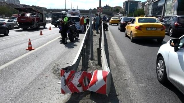 TEM'de korkunç kaza! Metrelerce havaya fırlayan motosiklet sürücüsü, kamyonetin altında kalarak öldü