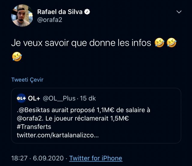 Rafael, Beşiktaş'la anlaştığı iddialarını yalanladı