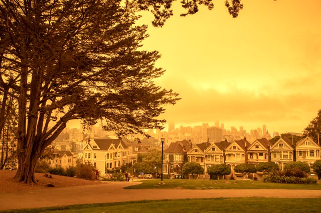 ABD'de devam eden orman yangını nedeniyle San Francisco turuncu sabah uyandı