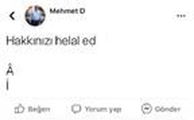 Sosyal medyadan helallik isteyip intihar etti Sosyal medyadan helallik isteyip intihar etti