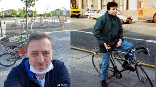 Anayasa Mahkemesi üyesi bisiklete binerken çekildiği fotoğrafıyla İçişleri Bakanı Soylu'ya gönderme yaptı