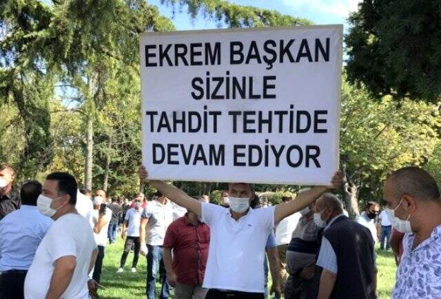 İstanbul'da servisçilerden yeni plaka teklifi protestosu İstanbul'da servisçilerden yeni plaka teklifi protestosu
