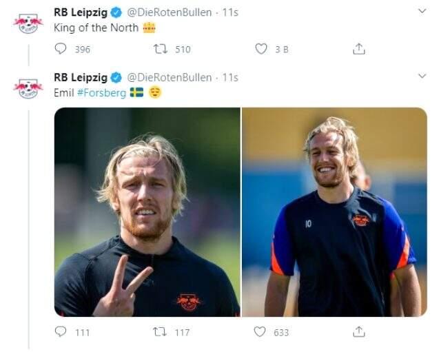 Leipzig'in 'Kuzeyin Kralı' paylaşımını Emil Forsberg için yaptığı ortaya çıktı