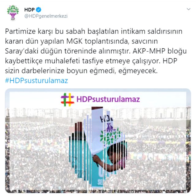 Son Dakika! 6-7 Ekim olaylarıyla ilgili gözaltı kararları sonrasında HDP'den ilk açıklama
