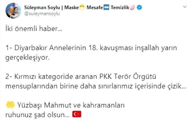 Kırmızı kategoride aranan PKK'lı terörist etkisiz hale getirildi