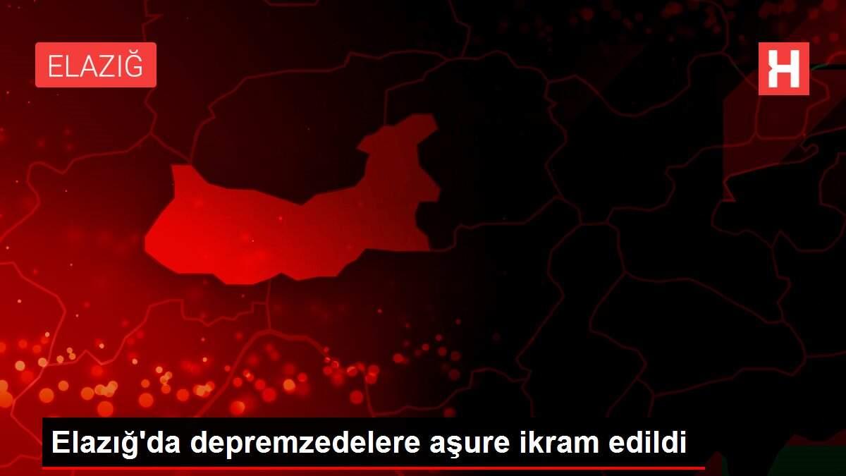 Elazığ'da depremzedelere aşure ikram edildi