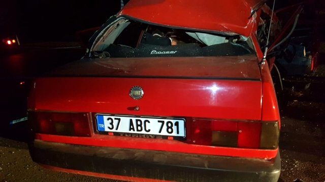 Kastamonu'da meydana gelen trafik kazasında 1 kişi öldü, 1 kişi yaralandı