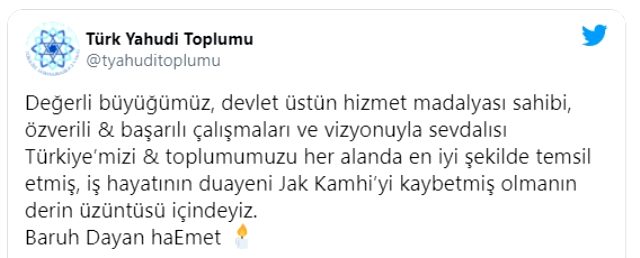 Türkiye'nin önde gelen iş insanı Jak Kamhi yaşamını yitirdi
