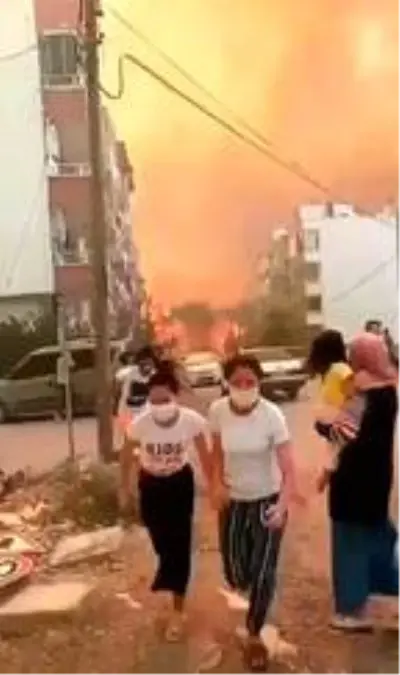 Hatay'da yangın yeniden şiddetlendi! Alevler evlere sıçradı, vatandaşlar bölgeden uzaklaşıyor