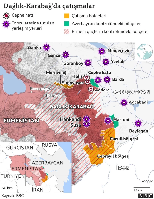 Dağlık Karabağ: Rusya, Azerbaycan'ın 'Ermenistan'la görüşmelere Türkiye de katılsın' önerisini...