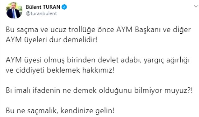 Ankara'yı ayaklandıran darbe iması! AYM üyesinin 'Işıklar yanıyor' tweetine tepki yağıyor