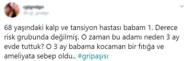 Kronik hastalığı olanlar grip aşısı yaptıramayacak! Vatandaşlar tepkisini sosyal medyada gösterdi