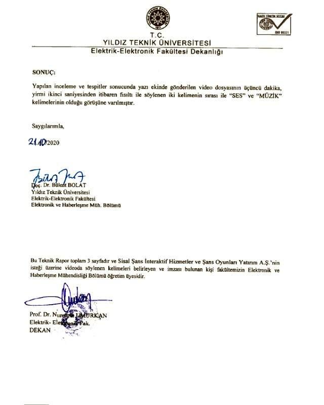 Sisal Şans'tan 'Numaralar fısıldandı' iddiasına yalanlama: Duyulan ses reji ekibine yapılan 'Ses ve müzik' uyarısı