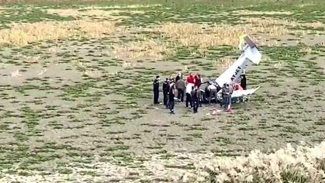 Düşen uçağın enkazından çıkarılan pilotaj öğrencisi, kuleden acil iniş için izin istemiş Düşen uçağın enkazından çıkarılan pilotaj öğrencisi, kuleden acil iniş için izin istemiş