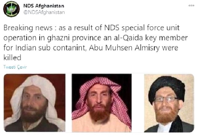 Dünyanın en çok aranan teröristler listesindeydi! El Kaide'nin üst düzey isimlerinden Abu Muhsin al-Masri öldürüldü