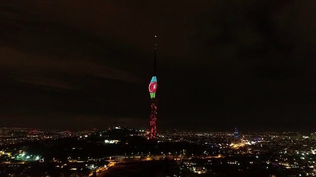 Çamlıca Kulesi'nde 29 Ekim Cumhuriyet Bayramı'na özel ışık gösterisi