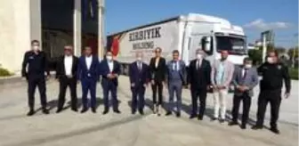 Antalya'dan Bayır Bucak Türkmenlerine yardım tırı