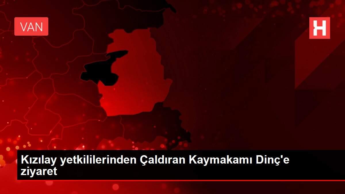 Kızılay yetkililerinden Çaldıran Kaymakamı Dinç'e ziyaret