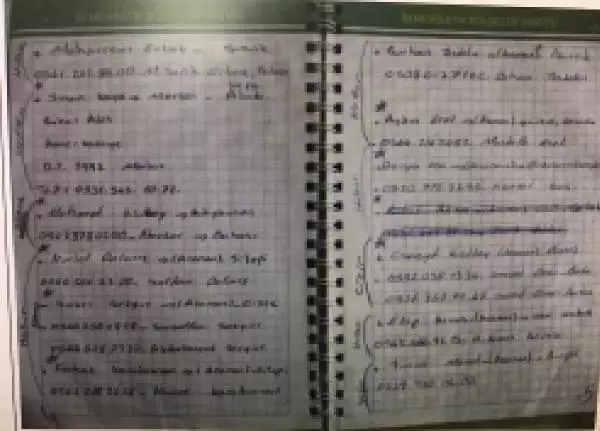 HDP binasında ele geçirilen PKK ajandasından, birçok eylemin faili teröristlerin bilgileri çıktı