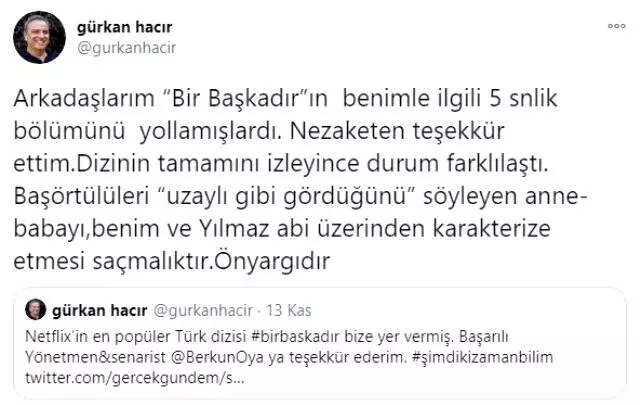 Halk TV sunucusu Gürkan Hacır'dan Netflix'in 'Bir Başkadır' dizisine tepki: Saçmalıktır, önyargıdır
