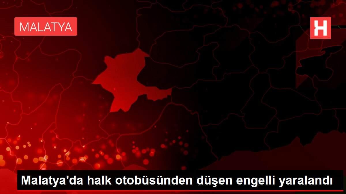 Malatya'da halk otobüsünden düşen engelli yaralandı