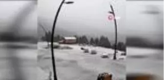 Kulakkaya Yaylası'na yılın ilk karı yağdı
