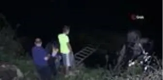 Samsun'da cip su kanalına düştü, sürücünün burnu bile kanamadı