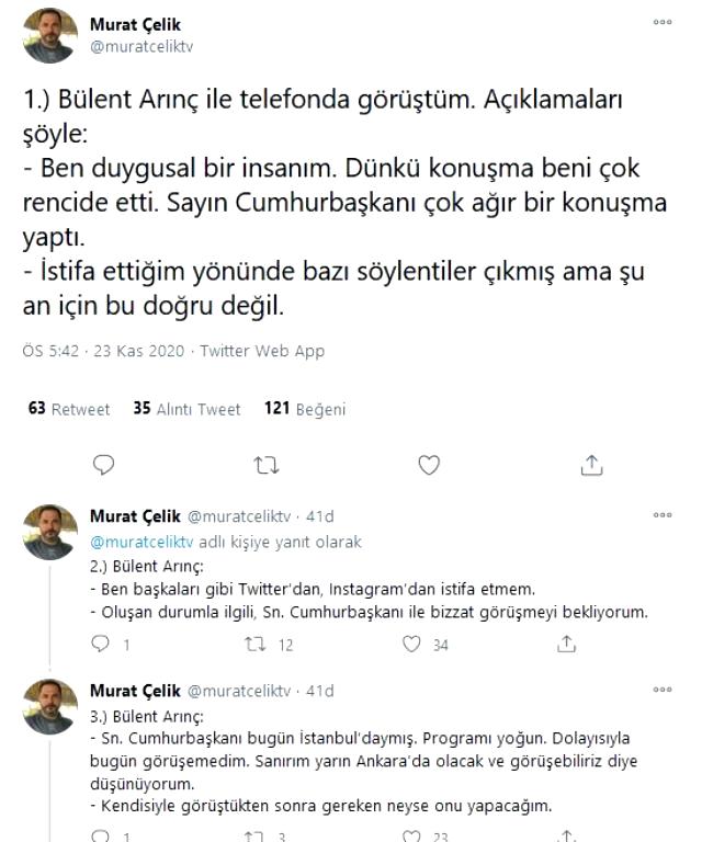 Bülent Arınç'tan 'AK Parti'den istifa edecek misiniz?' sorusuna net yanıt: Neden istifa edeyim?