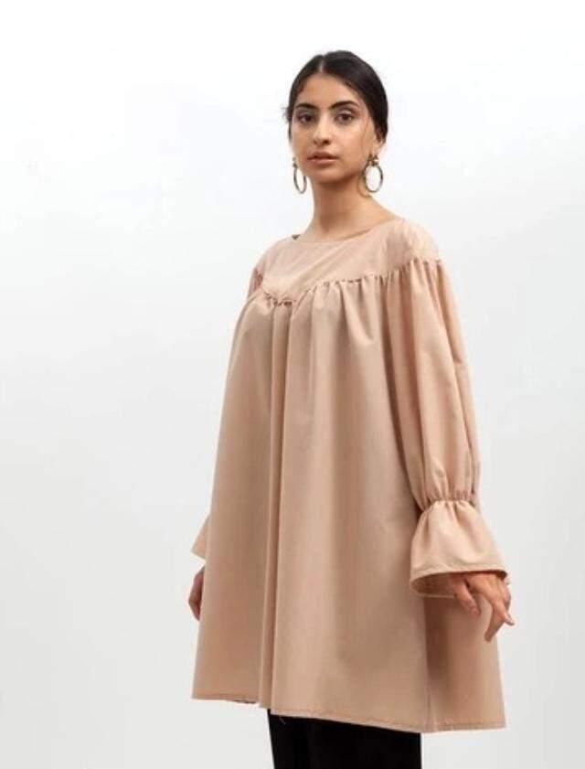 Yeni moda tesettür tunik modelleri