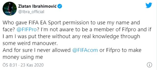 Ibrahimovic, yüzünü kullandığı için video oyunu firmasına ateş püskürdü: Size kim izin verdi!
