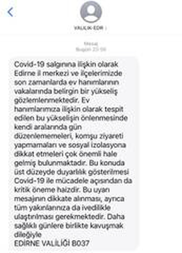 Edirne'de ev hanımlarına çağrı Edirne'de ev hanımlarına çağrı