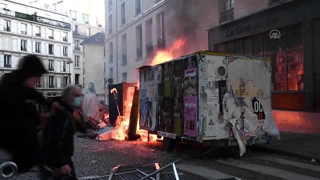 Fransa'da polis şiddeti, halkı sokağa döktü! Çıkan çatışmalarda yaralananlar var