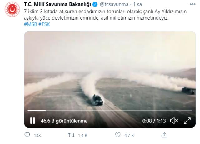 MSB'den CHP'li vekilin 'Türk ordusu satılmıştır' sözlerine videolu gönderme: Asil milletimizin hizmetindeyiz