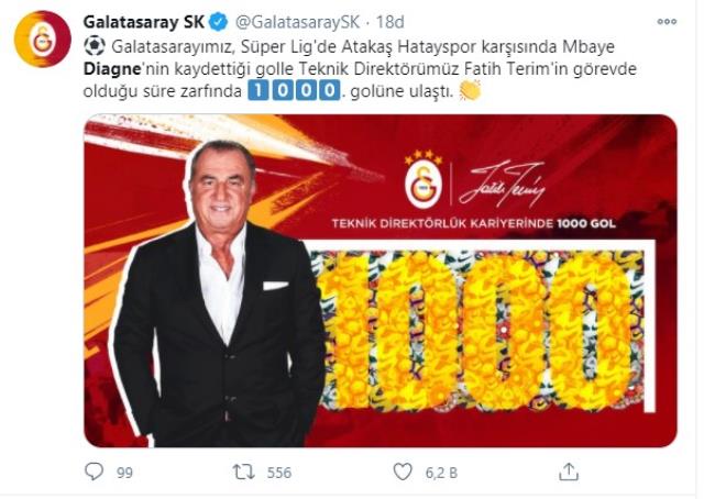 Diagne'nin golüyle Galatasaray, Fatih Terim yönetimindeki 1000. golünü attı