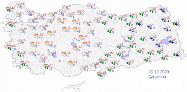 Türkiye soğuk ve yağışlı havanın etkisine girecek! Çarşamba kar geliyor