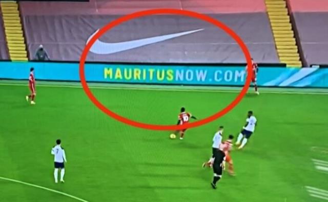 Liverpool, Tottenham maçında reklan aldığı Mauritius'un adını yanlış yazdı