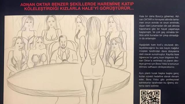 Adnan Oktar'ın cinsel istismar sistemi çizgi roman oldu!