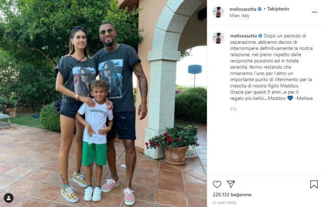 Kevin-Prince Boateng ile eşi Melissa Satta boşandı