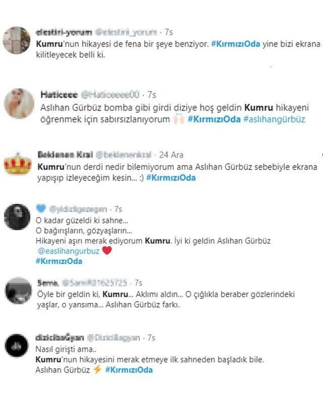 Kırmızı Oda dizisine dahil olan Aslıhan Gürbüz, oyunculuğuyla parmak ısırttı