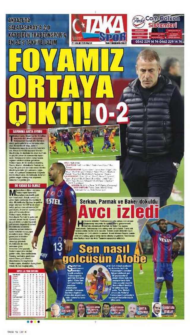 Trabzon yerel basınından bordo-mavili takıma sert eleştiri: Sizin yeriniz burası, çöp Trabzon yerel basınından bordo-mavili takıma sert eleştiri: Sizin yeriniz burası, çöp