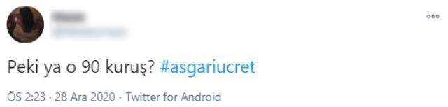 Asgari ücret zammında 90 kuruşluk küsurat sosyal medyada gündem oldu