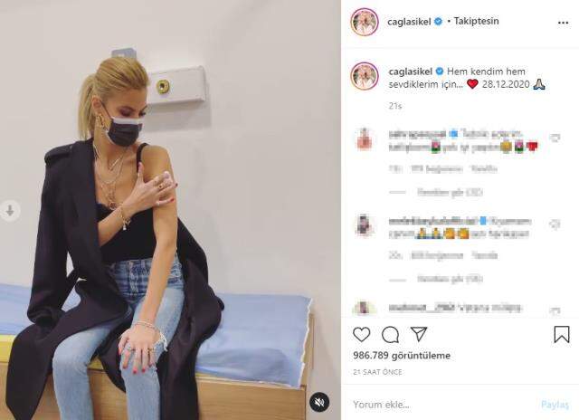 Koronavirüs aşısı olan Çağla Şıkel ilk izlenimlerini anlattı Koronavirüs aşısı olan Çağla Şıkel ilk izlenimlerini anlattı