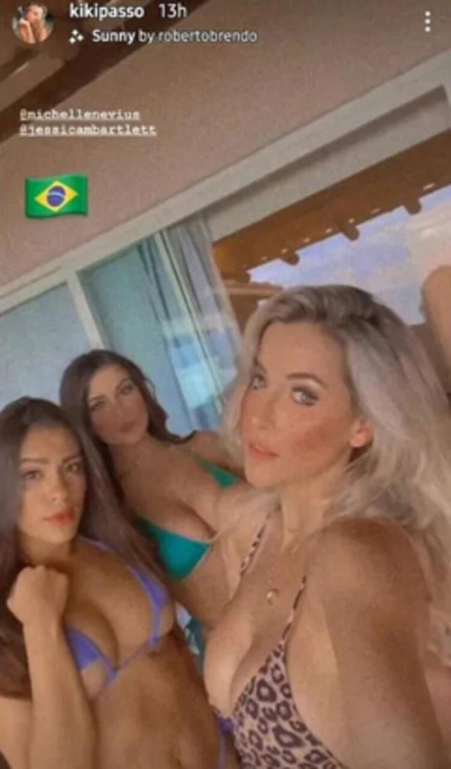 Neymar'ın reddettiği 5 günlük partiyi, ünlü modellerin paylaşımları ele verdi