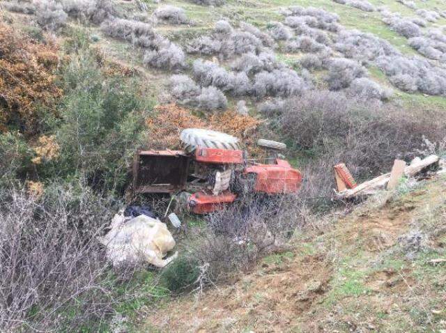 Kontrolden çıkarak 6 metrelik uçuruma yuvarlanan traktörün sürücüsü hayatını kaybetti Kontrolden çıkarak 6 metrelik uçuruma yuvarlanan traktörün sürücüsü hayatını kaybetti