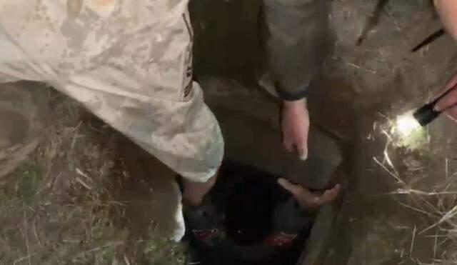 Elazığ'da defineciler açtıkları 3 metrelik çukurda yakalandı