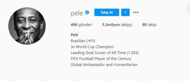 Ronaldo rekoru kırınca Pele, sosyal medyada gol sayısını 1283'e yükseltti