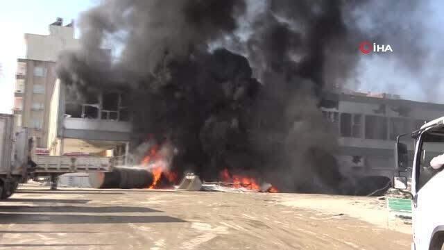 Yakıt tankında temizlik yaparken patlama meydana geldi