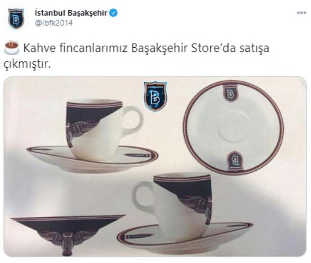 Başakşehir'den Fatih Terim'e İrfan Can Kahveci göndermesi: Kahve fincanlarımız satışa çıkmıştır